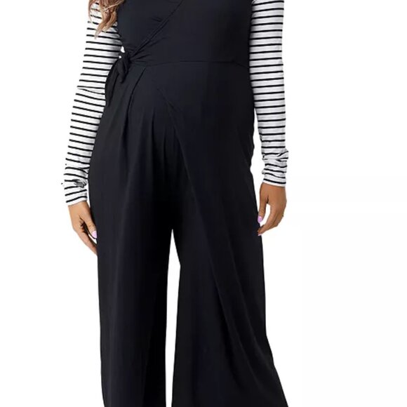 Nom Maternity Black Francesca Jumpsuit - Picture 4 of 7